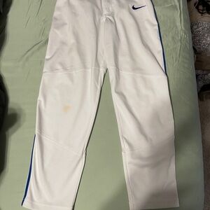Nike Boys Baseball Pants with Blue Trim